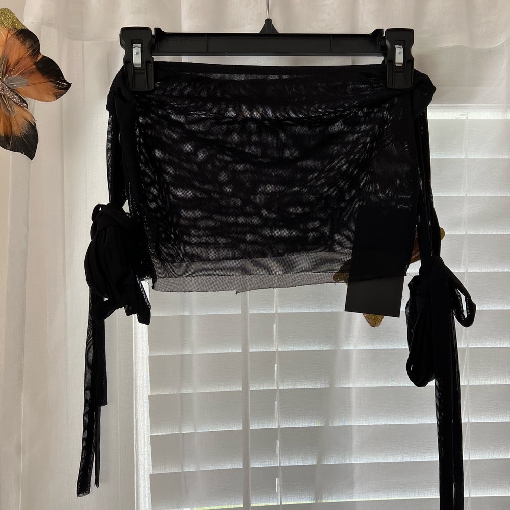 Black sheer top